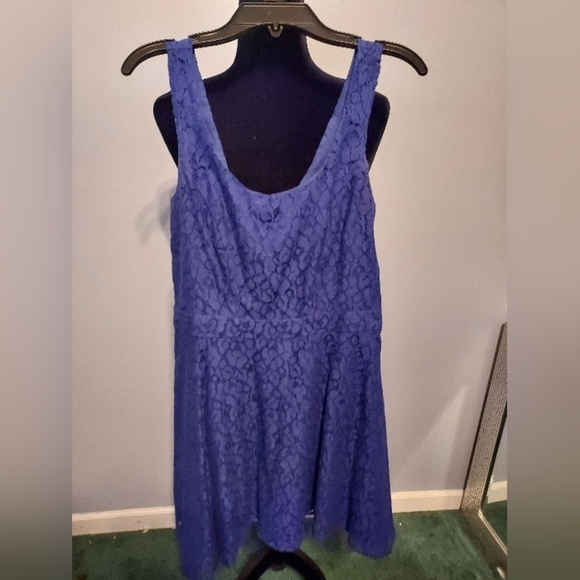 Aeropostale Navy Blue Lace Dress Size Medium - Picture 1 of 7